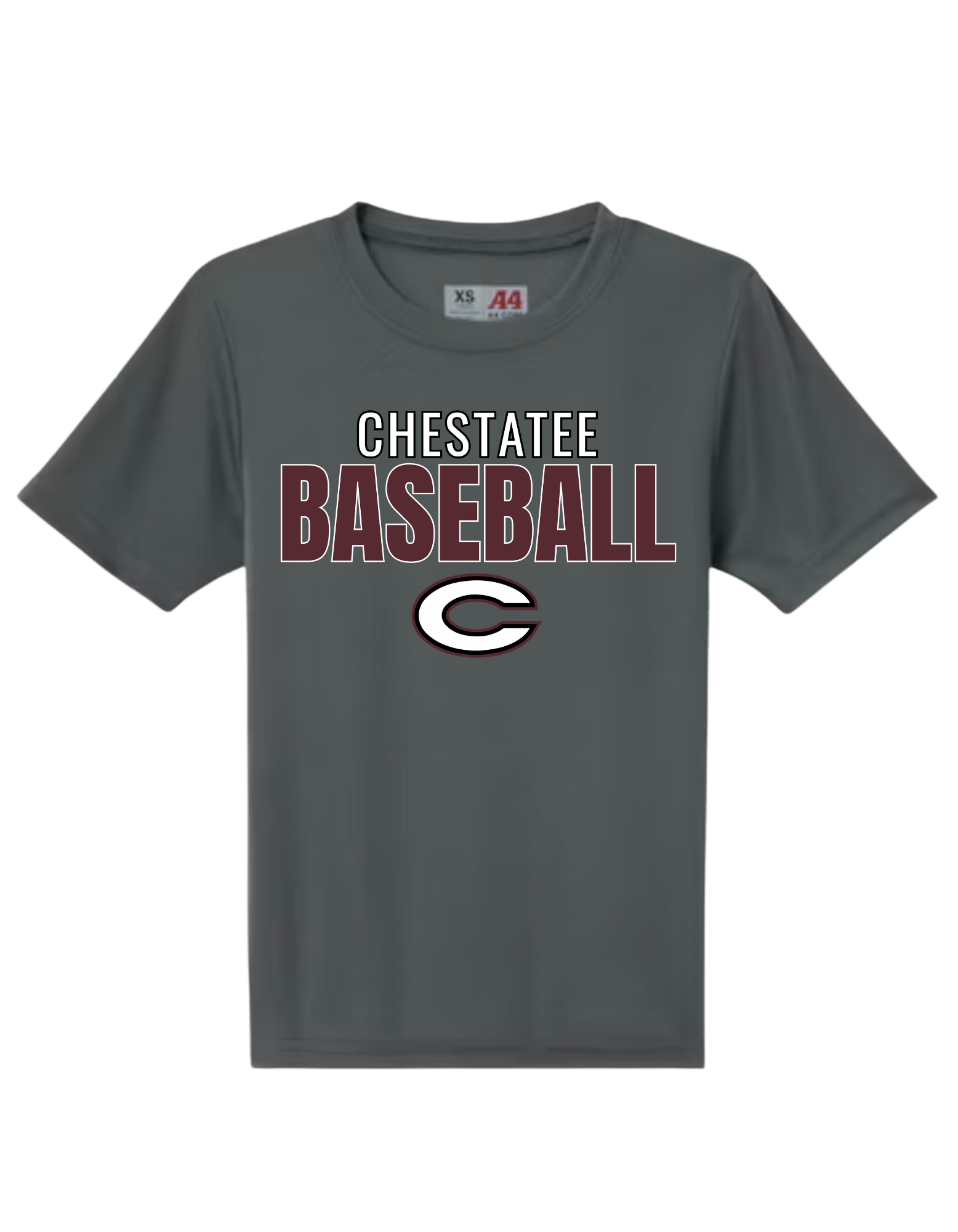 Chestatee Baseball Maroon & White Performance T-Shirt