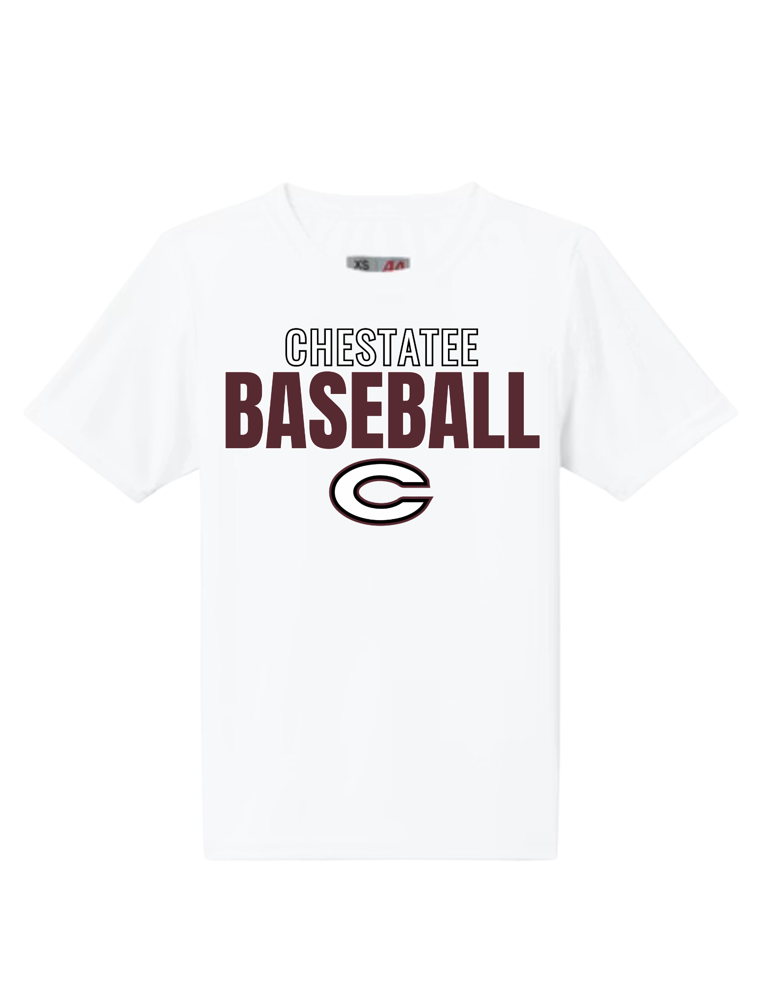 Chestatee Baseball Maroon & White Performance T-Shirt
