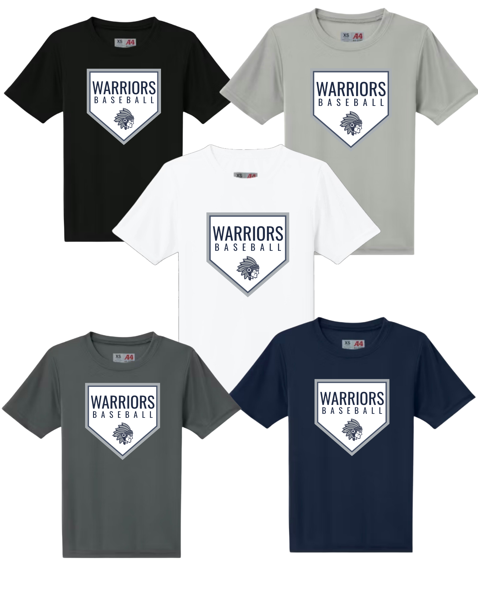 White County Warriors Baseball Performance Tee