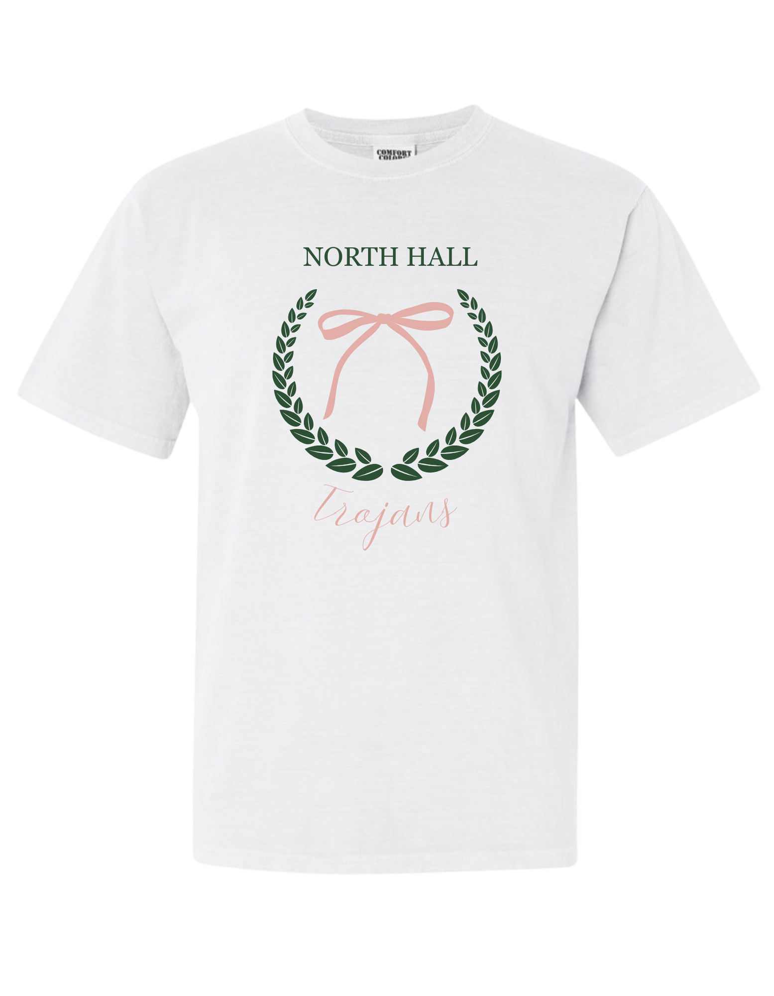 North Hall Trojans Laurel & Bow T-Shirt