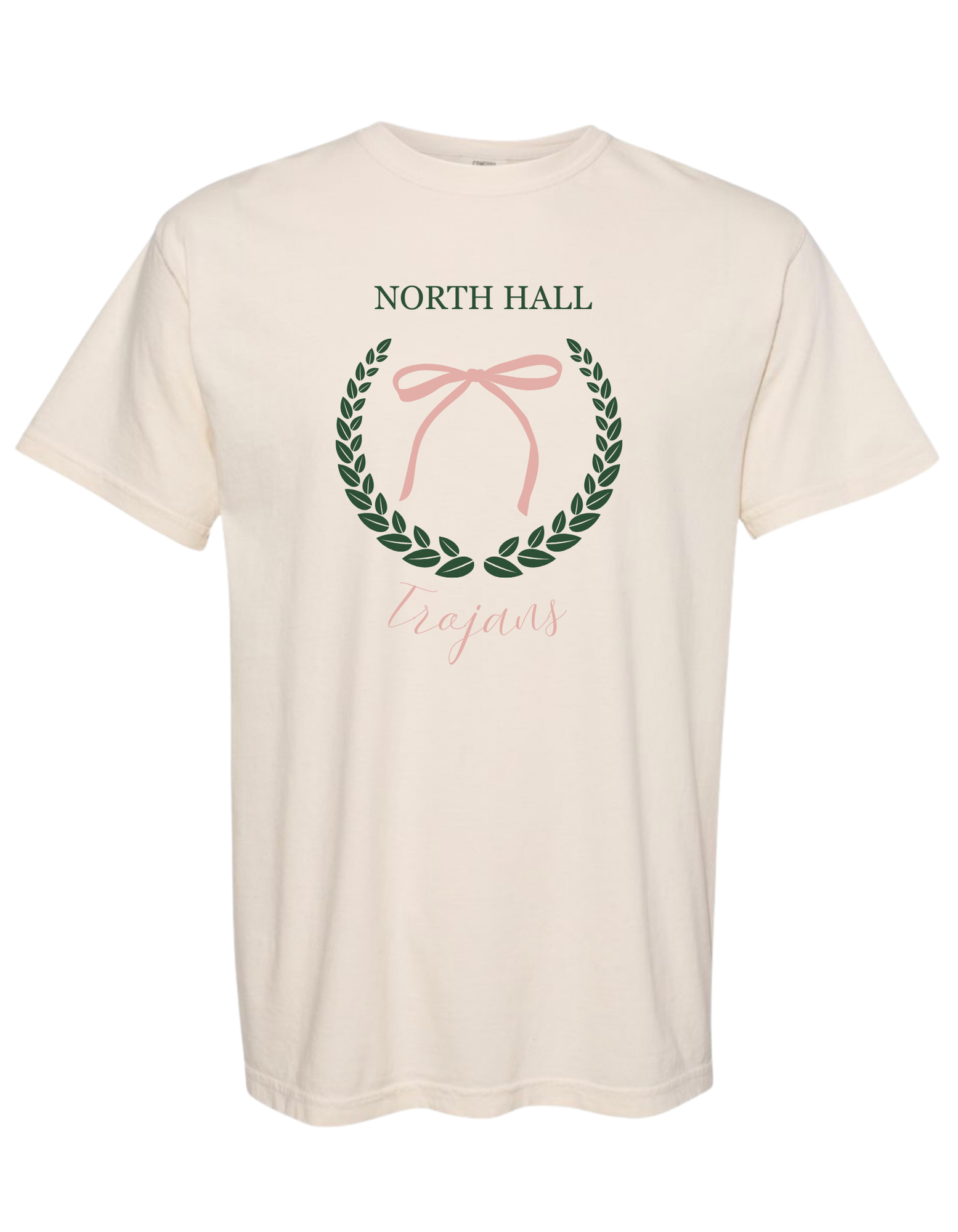 North Hall Trojans Laurel & Bow T-Shirt