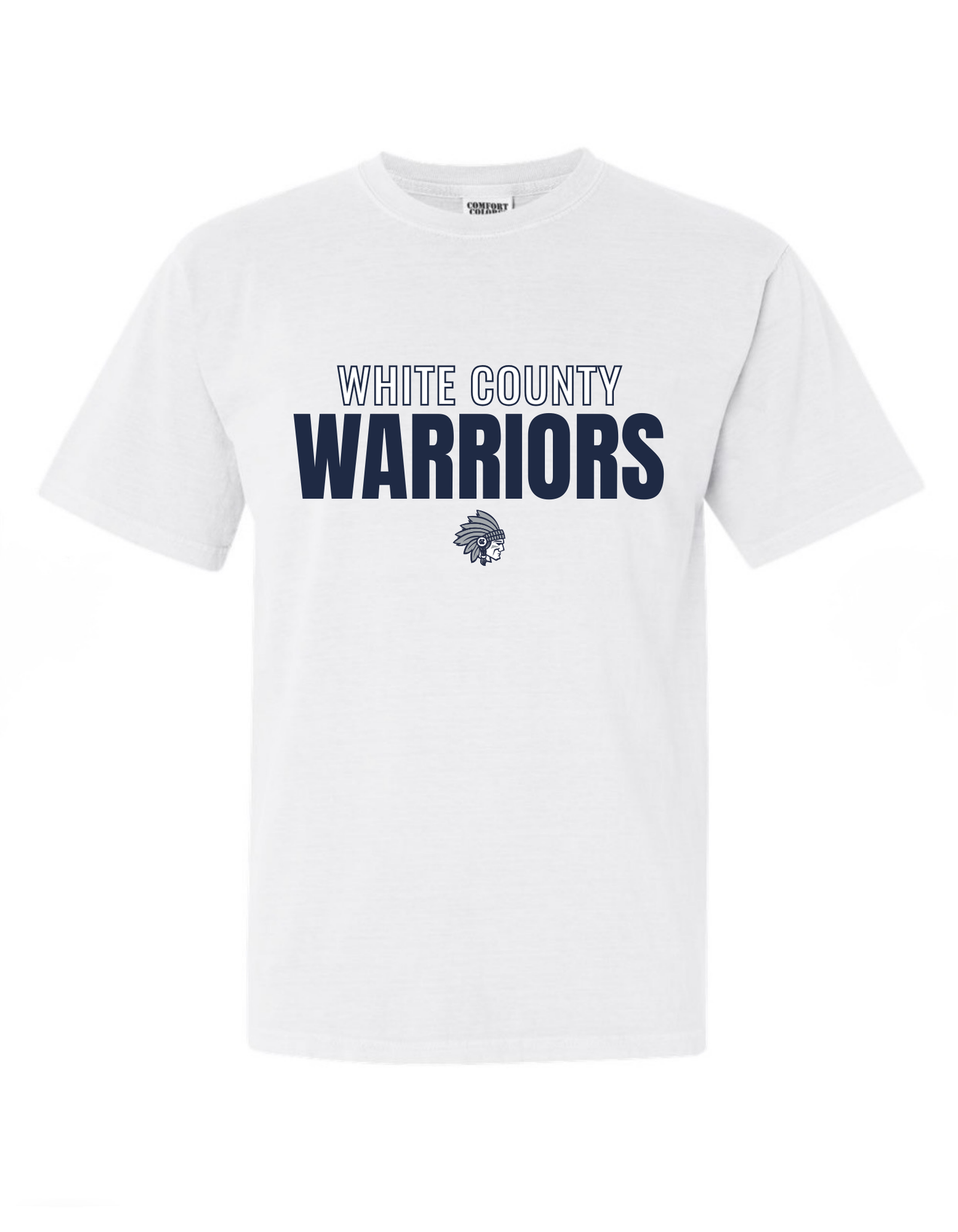 White County Warriors Block T-Shirt