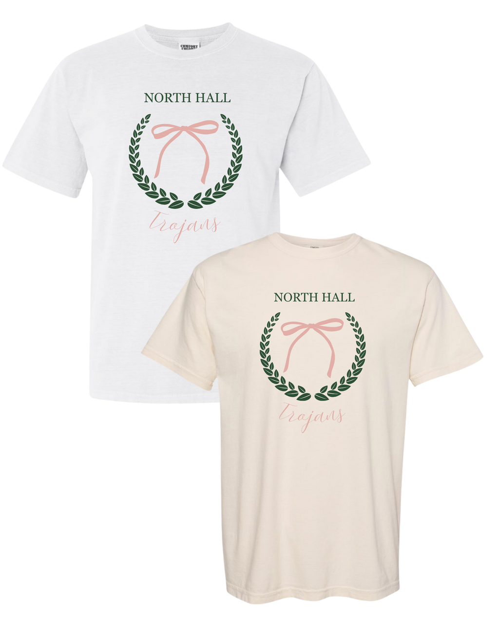 North Hall Trojans Laurel & Bow T-Shirt