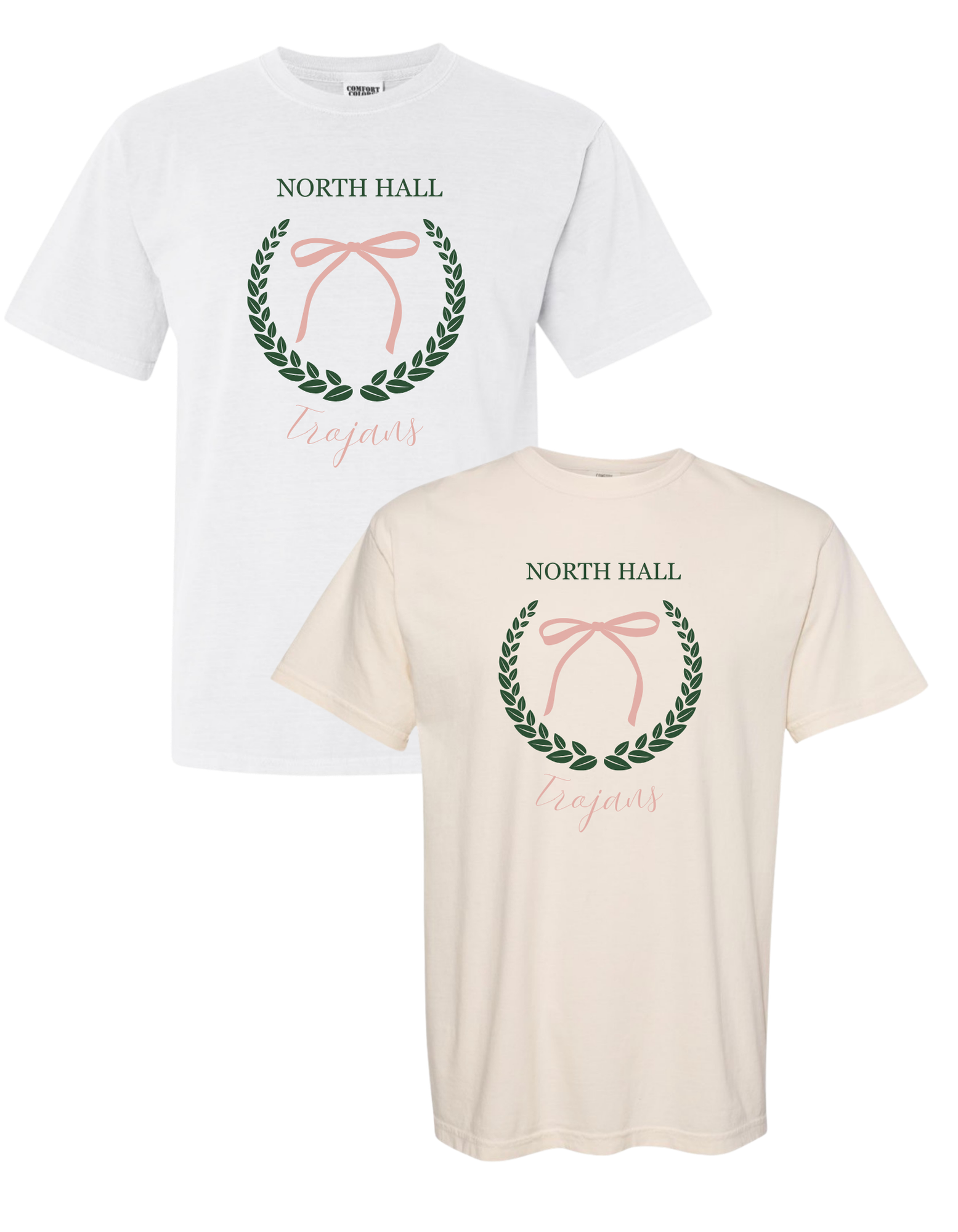 North Hall Trojans Laurel & Bow T-Shirt