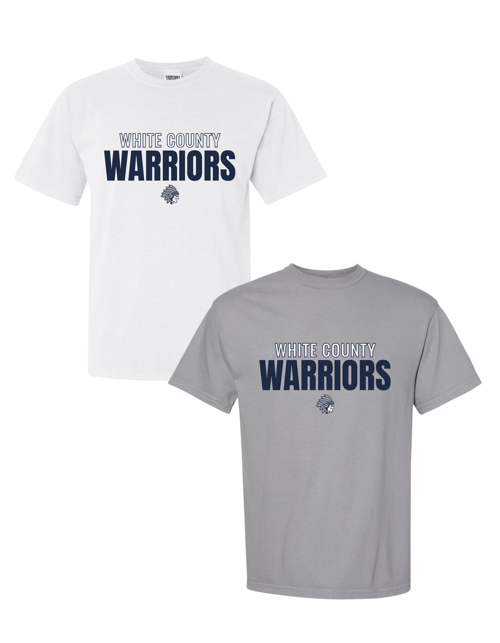 White County Warriors Block T-Shirt