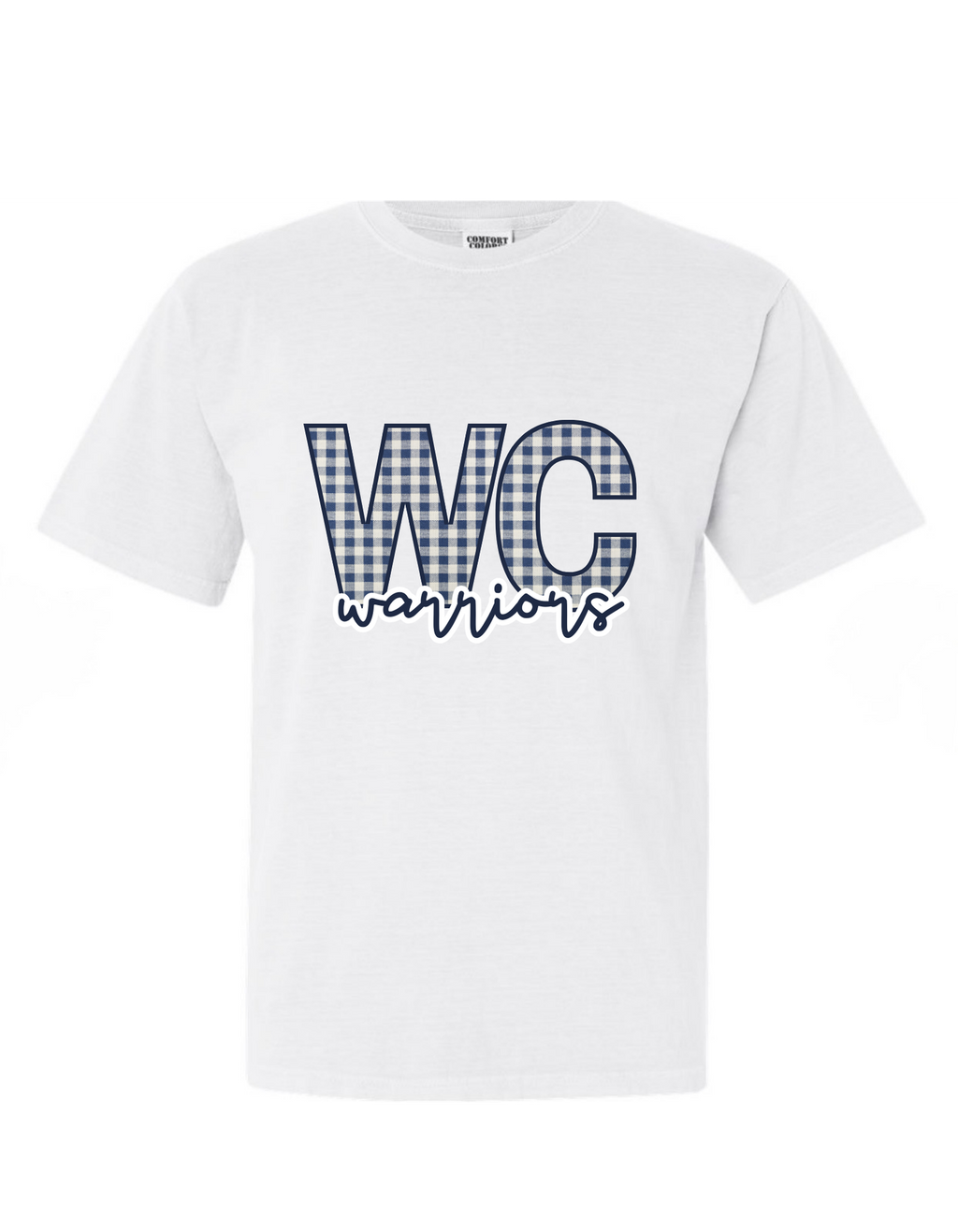 White County Warriors Plaid Boutique T-Shirt