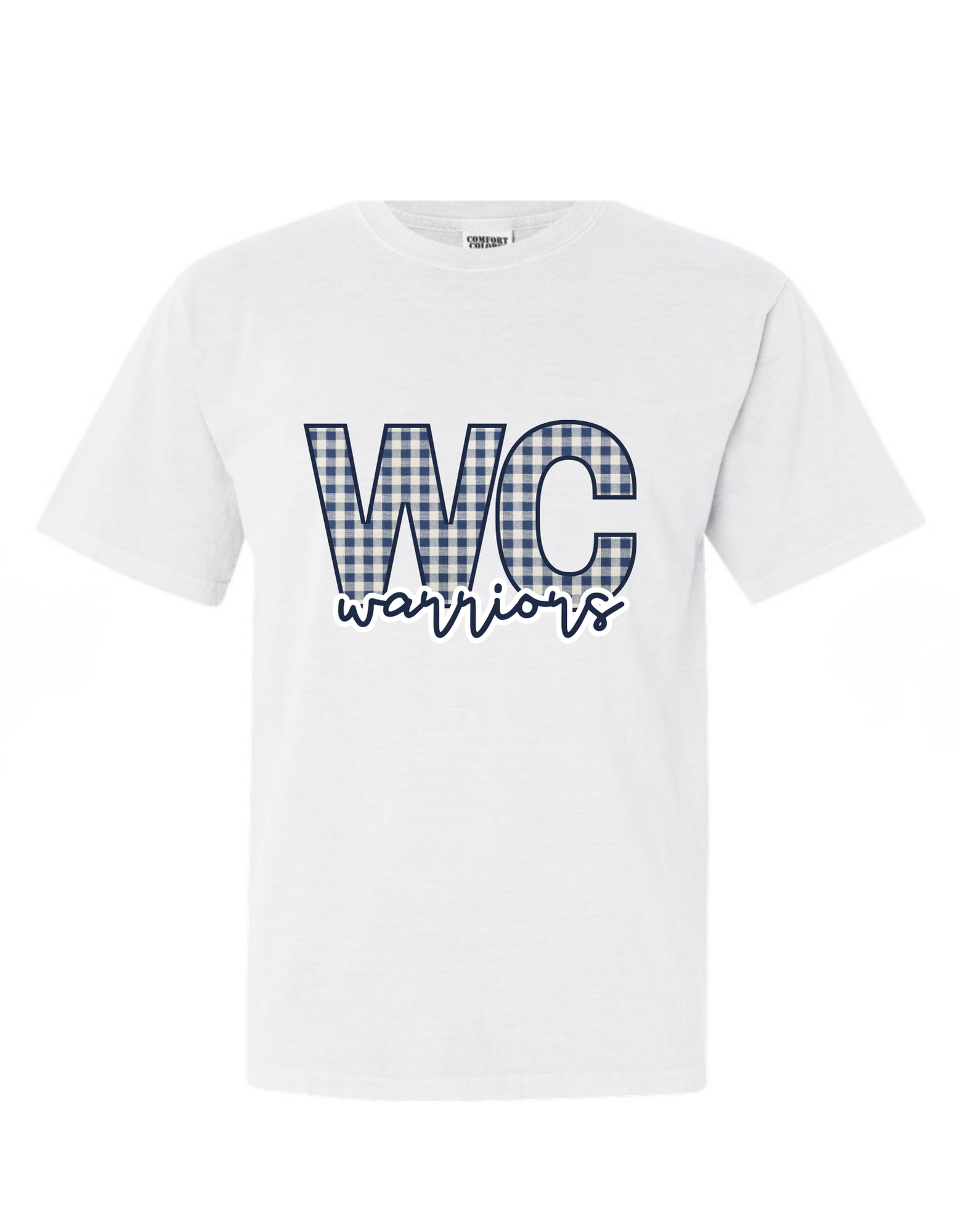 White County Warriors Plaid Boutique T-Shirt