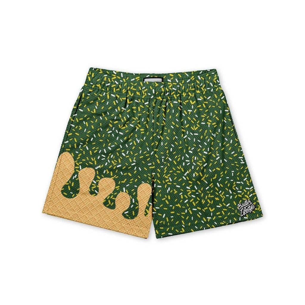 Baseball Ice Cream Drip Shorts