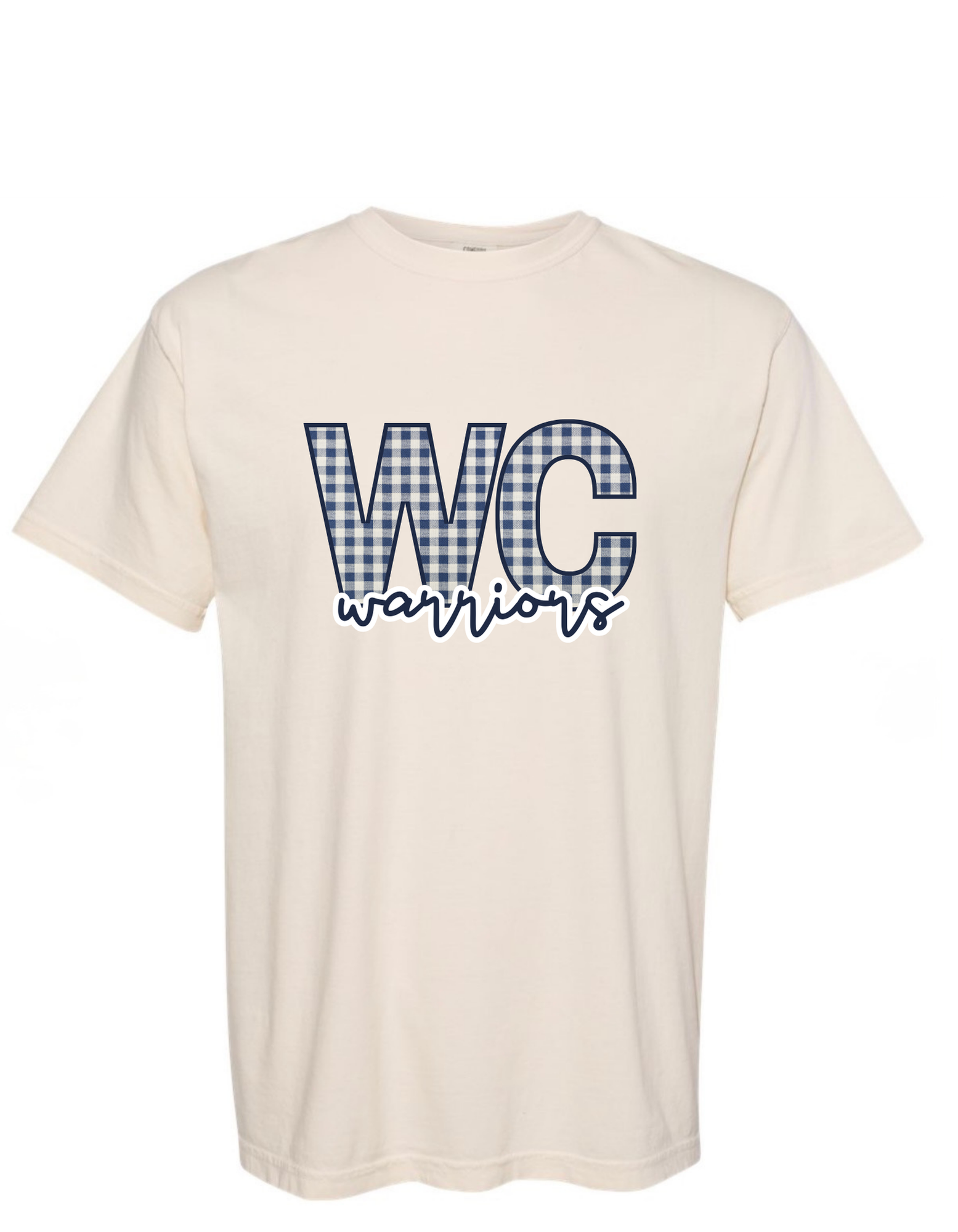 White County Warriors Plaid Boutique T-Shirt