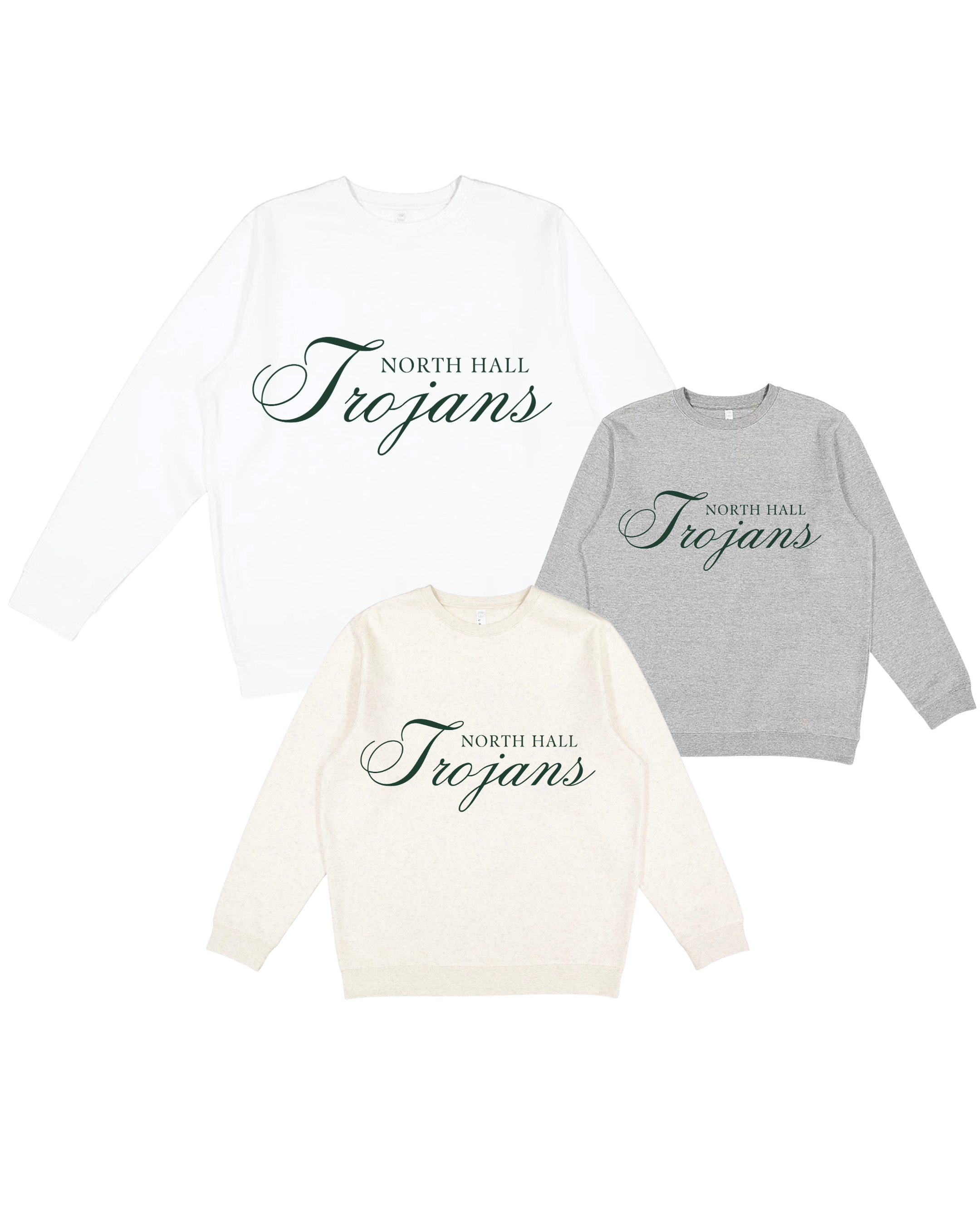 North Hall Trojans Script Boutique Sweatshirt