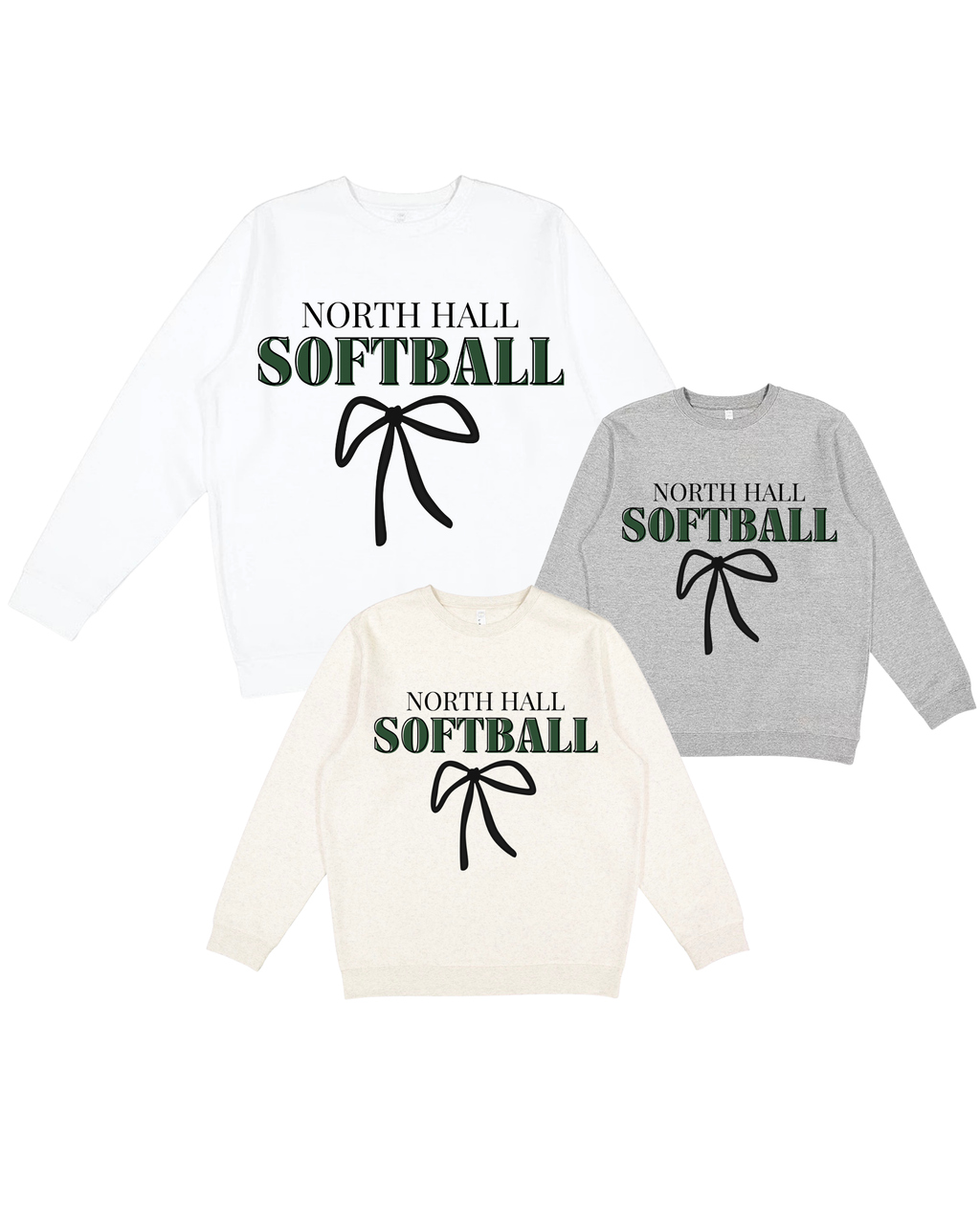 North Hall Softball Bow Boutique Sweatshirt