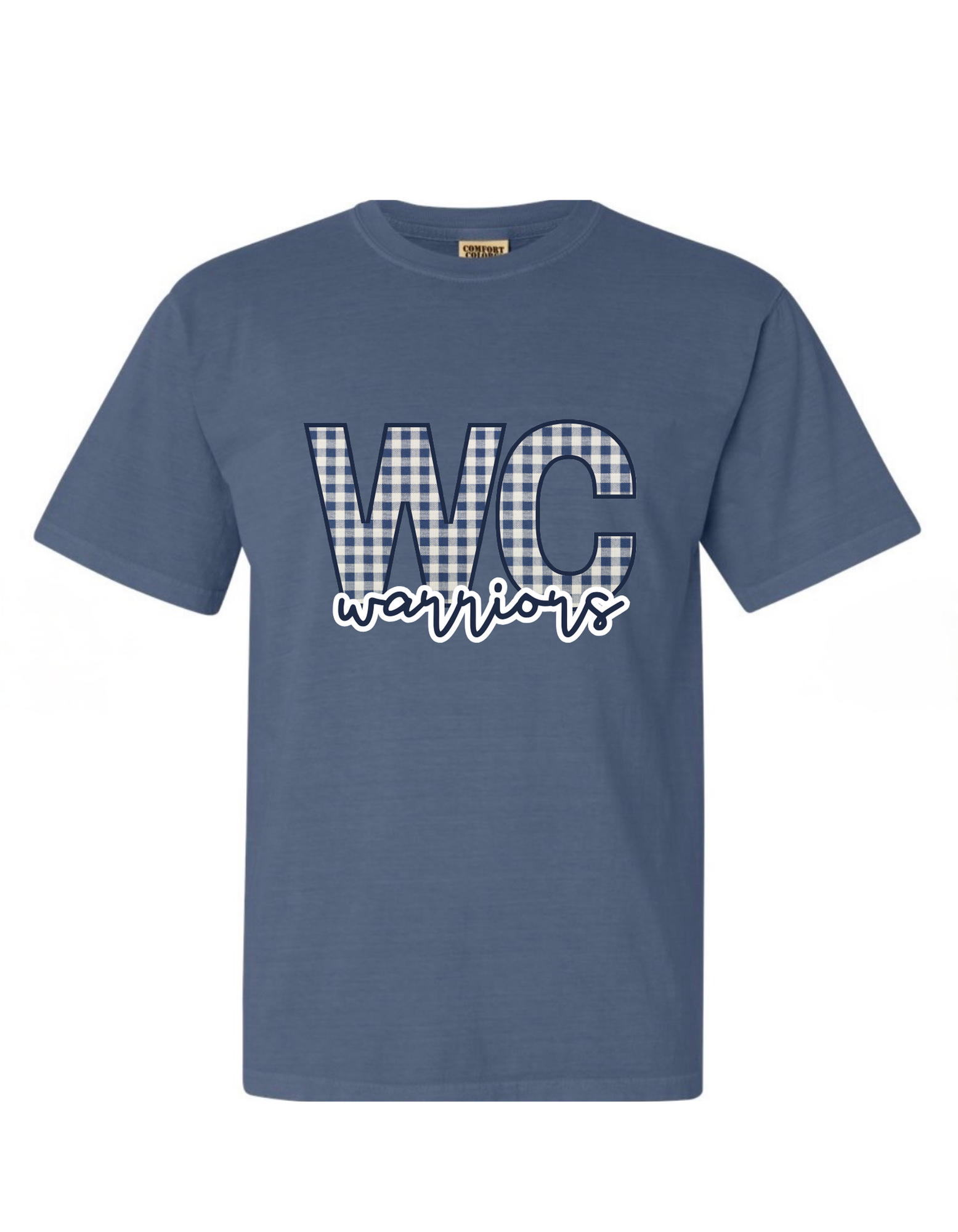 White County Warriors Plaid Boutique T-Shirt