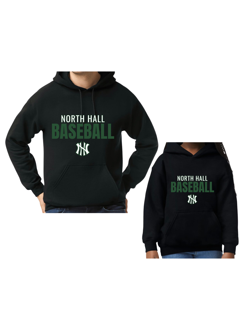 North Hall Trojans Baseball Hoodie