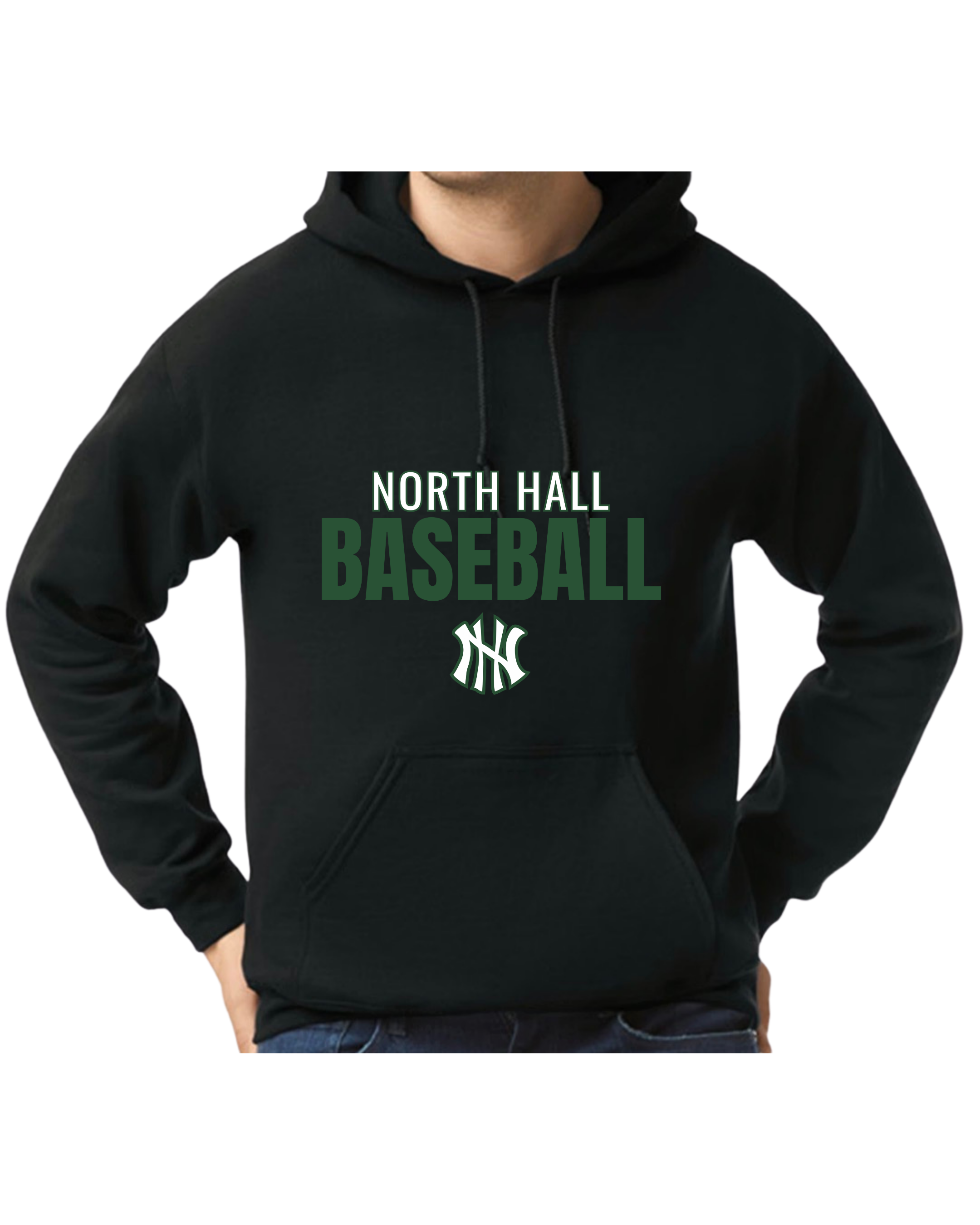 North Hall Trojans Baseball Hoodie