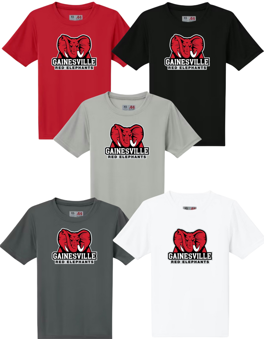 Gainesville Red Elephants Performance Tee