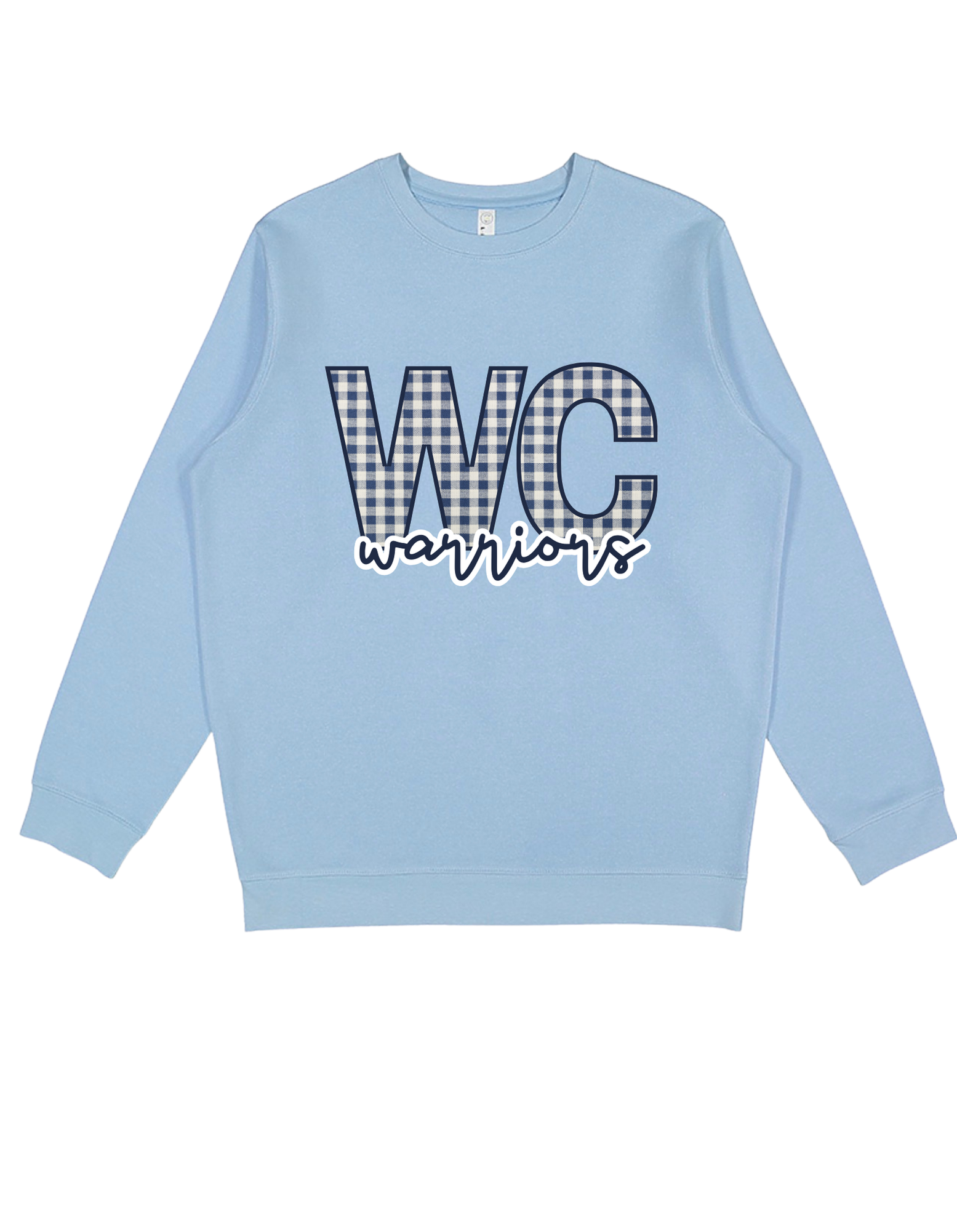 White County Warriors Gingham Boutique Sweatshirt