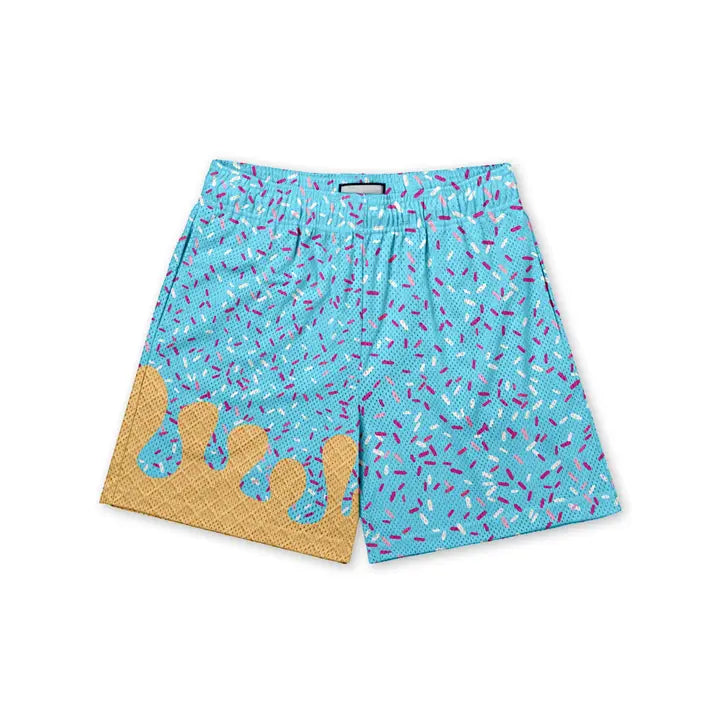 Baseball Ice Cream Drip Shorts